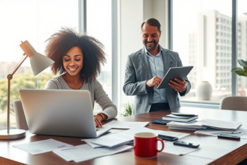 An illustration depicting the online loan application process.