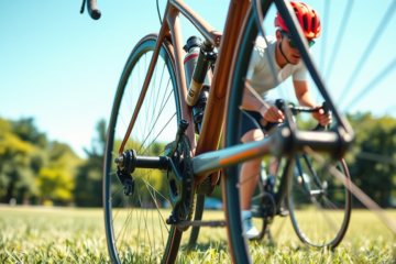 Illustration of a quick release mechanism used for bicycle wheels.