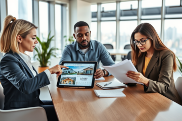 A person comparing different offers to choose the best one that meets their needs.