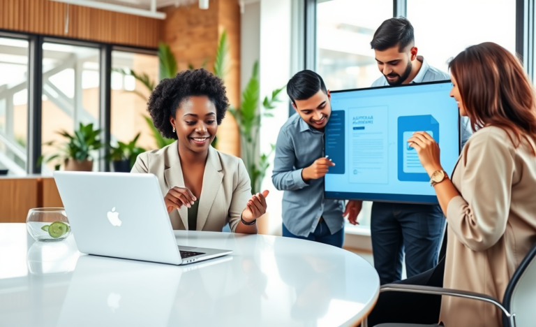 A visual representation of streamlined online approval workflows highlighting various tools and features for efficiency.