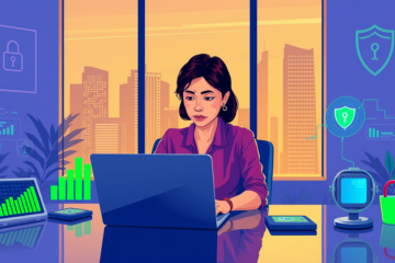 A person researching digital loans to avoid fraud