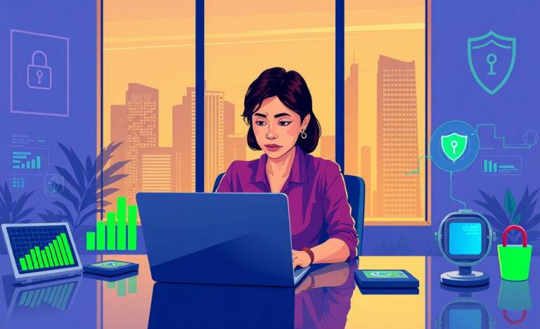 A person researching digital loans to avoid fraud