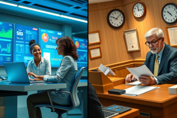 A comparison of online loans and traditional loans showcasing their differences in application, speed, and interest rates.