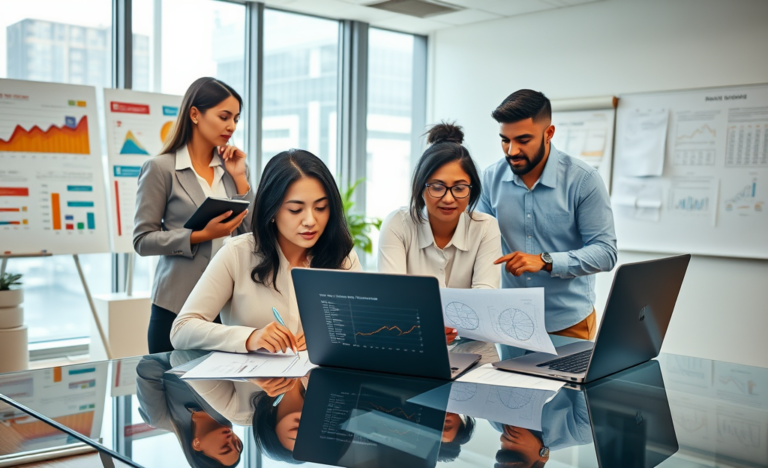 A business professional reviewing contract documents to evaluate terms, conditions, and rates.