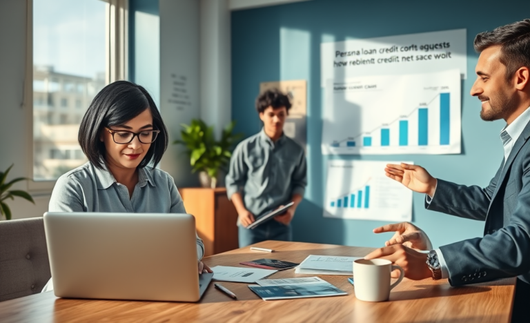 Person reviewing financial documents for credit improvement strategies