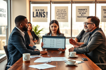 A person comparing loan options to avoid abusive interest rates.