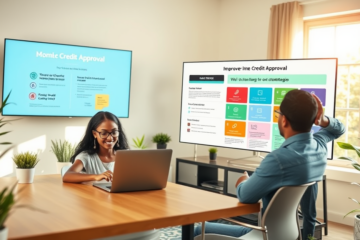 A person reviewing their credit report while considering strategies to improve credit approval.