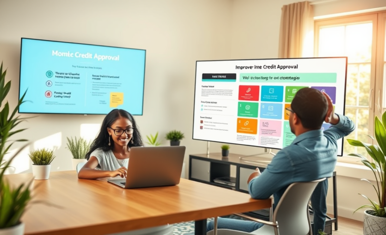 A person reviewing their credit report while considering strategies to improve credit approval.