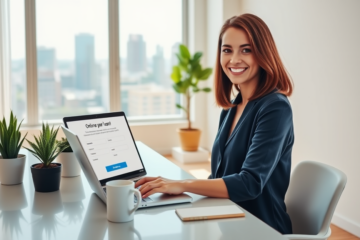 Visual representation of an easy online loan process with reduced rates.